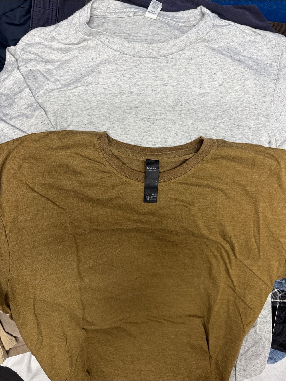 Bundle of 2 crew neck T’s. 1 BONES, 1 Bella Canvas